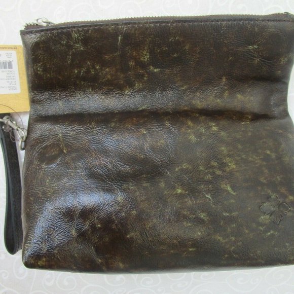 PATRICIA NASH VALERIE TOOLED LEATHER CLUTCH WRISTLET $79 - Picture 2 of 10